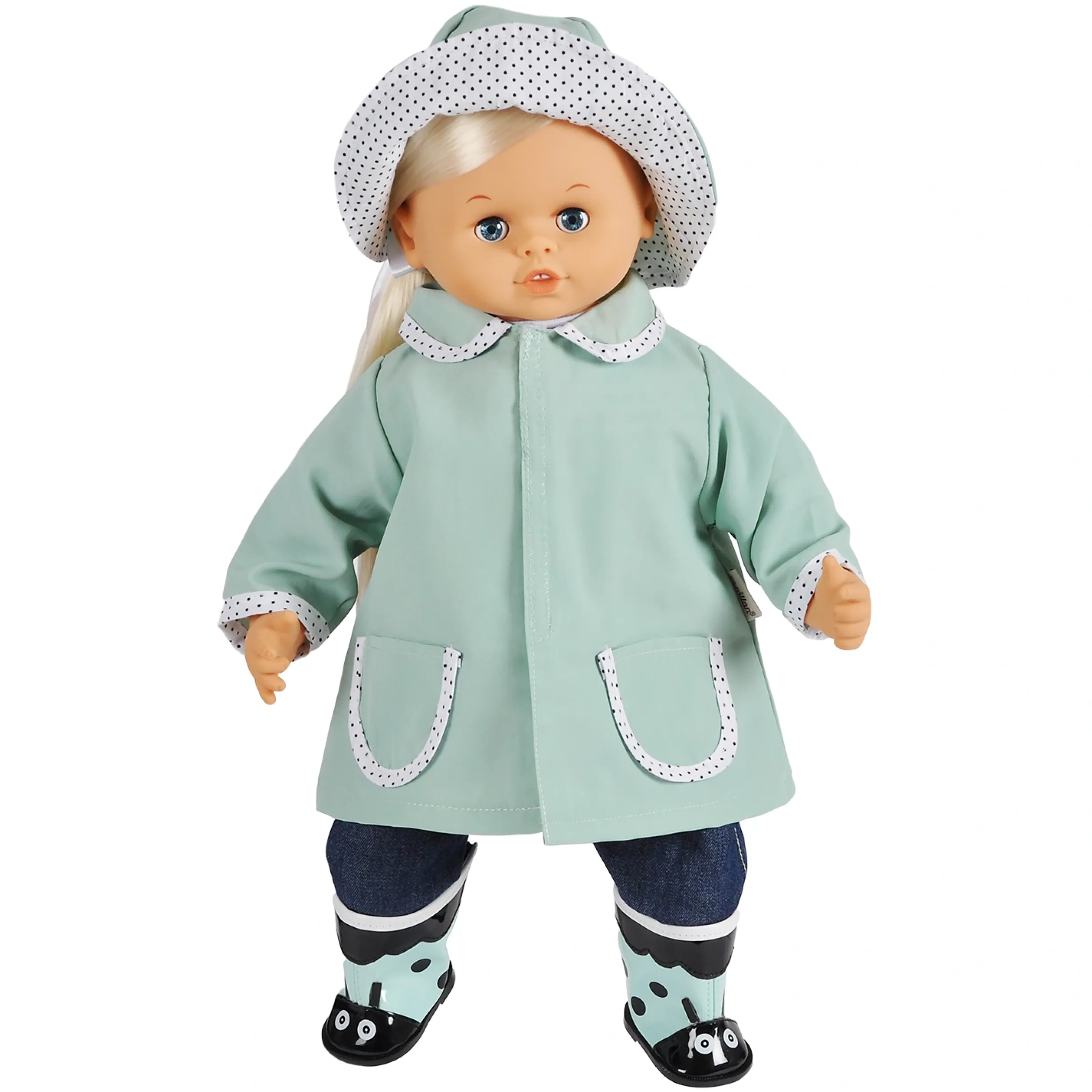 DOCKKLÄDER REGNJACKA & HATT 41-46 CM