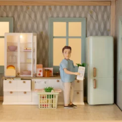 LUNDBY DOCKHUSMÖBLER KÖK MED VITRINSKÅP