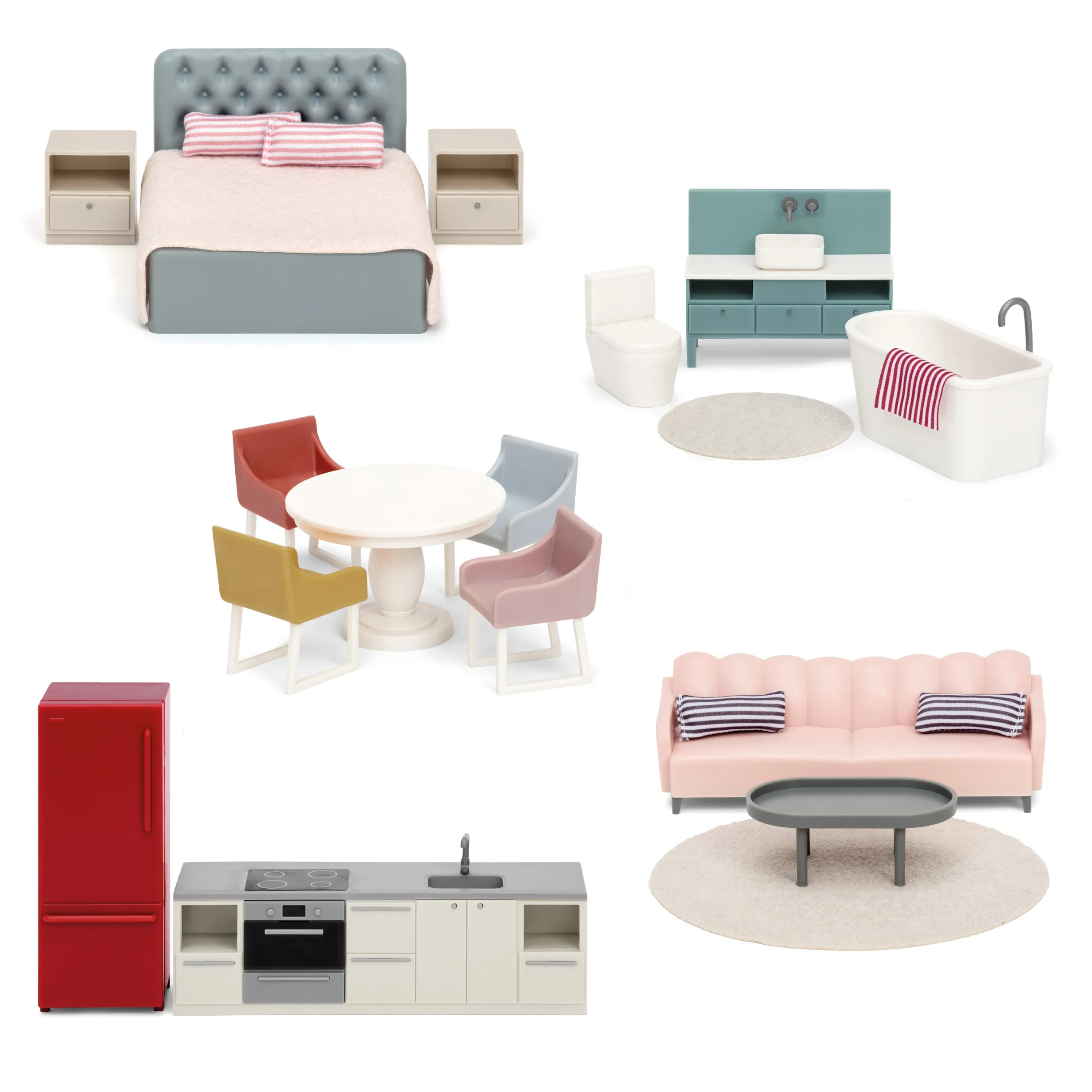 LUNDBY DOCKHUSMÖBLER SOVRUMSSET BASIC