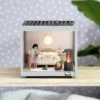 LUNDBY DOCKHUSMÖBLER SOVRUMSSET MÄSSING