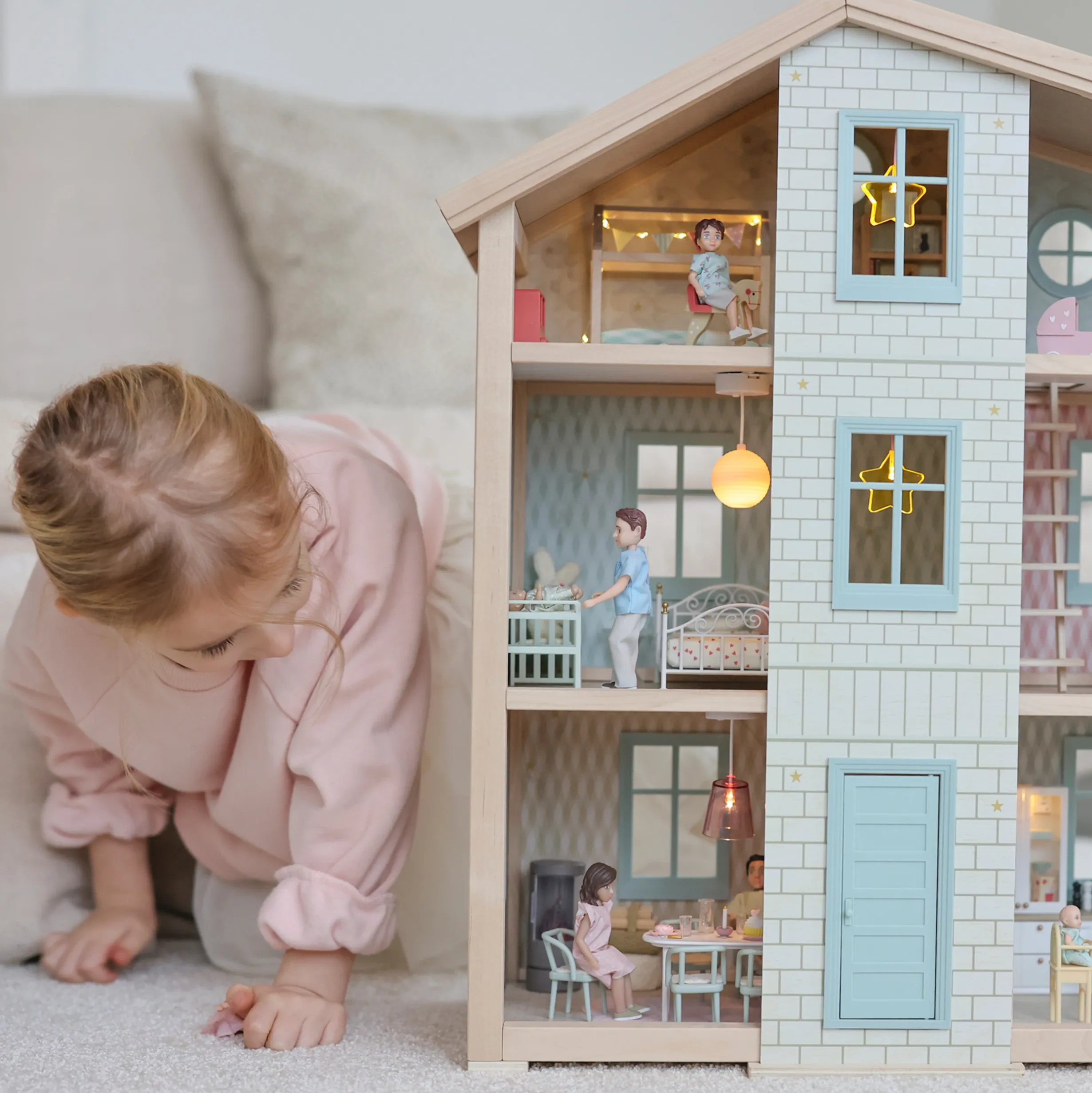 LUNDBY DOCKHUSMÖBLER SPJÄLSÄNG & SKÖTBORD