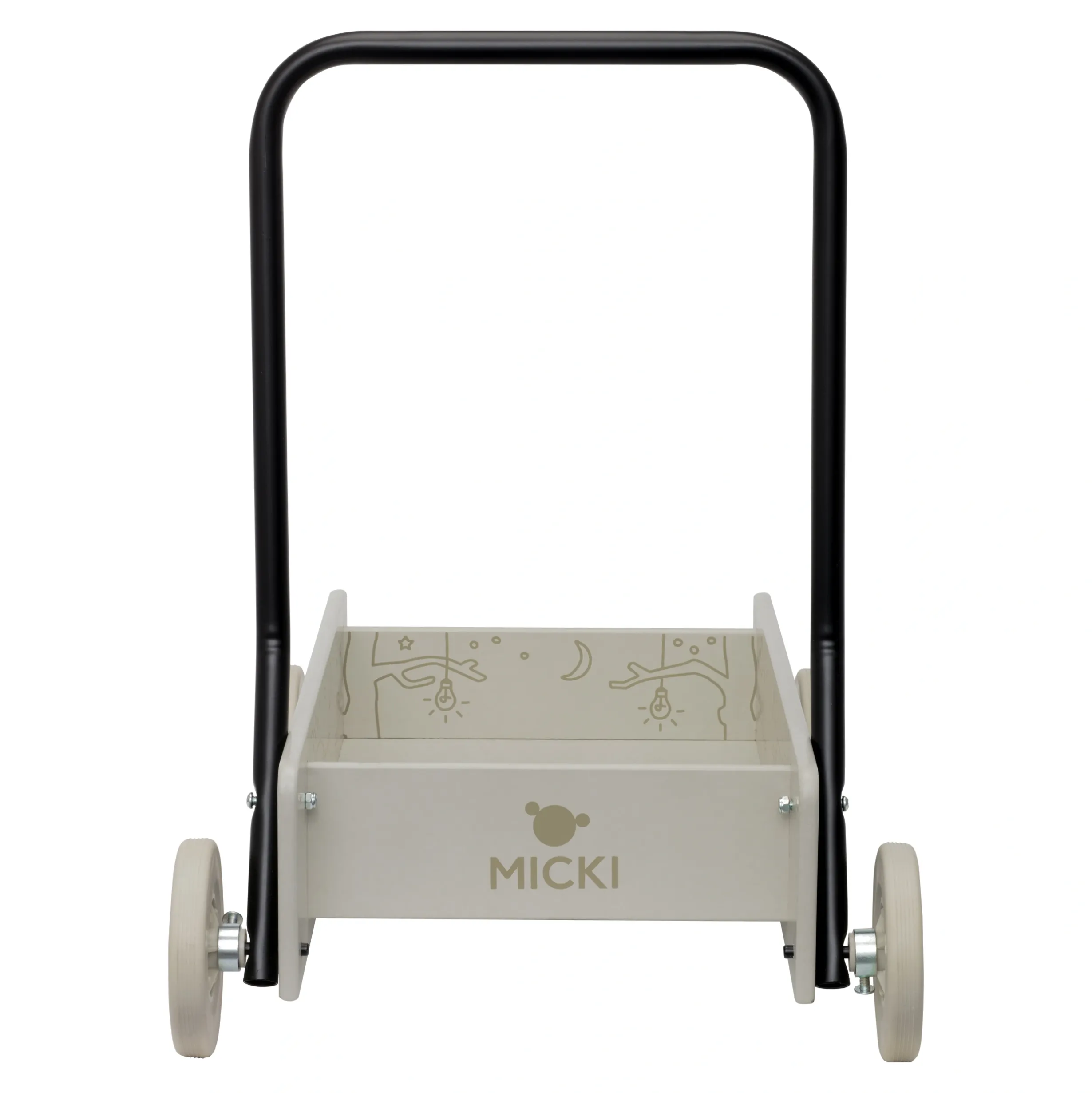MICKI LÄRA-GÅ-VAGN BEIGE