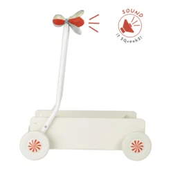 MICKI LÄRA-GÅ-VAGN CREAM WHITE