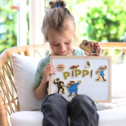 PIPPI MAGNETBOKSTÄVER OCH FIGURER 72 ST